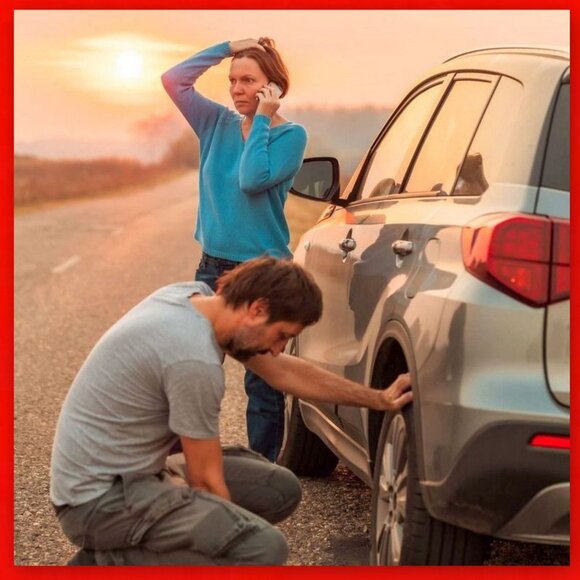 Brand New 12 Volt Air Pump w/ Flat Tire Repair Foam Feature! - Picture 9 of 16